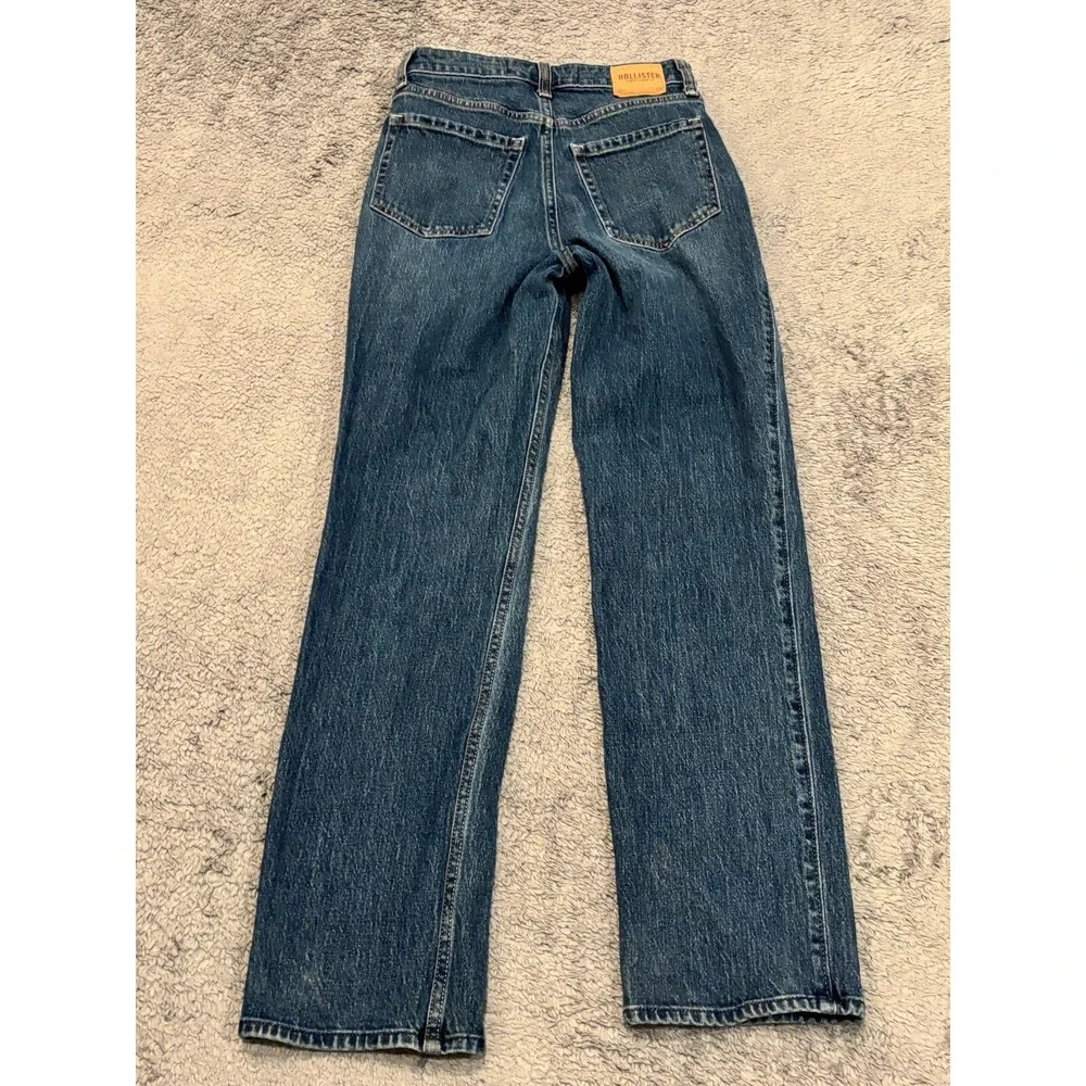 Hollister Jeans Women 2R/26R Blue Ultra High Rise 90s Straight Vintage Retro